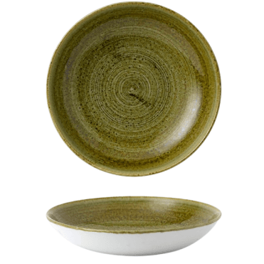 Stonecast Plume Coupe Bowl - 9.75" (24.8cm) / 40oz (113.6cl) Olive (Box Of 12)