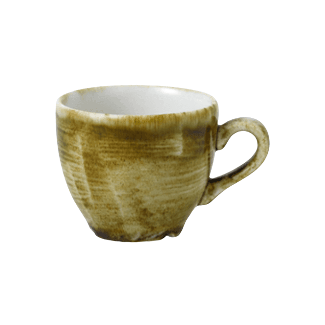 Churchill China Stonecast Plume Espresso Cup - 3.5oz (10cl) Olive (Box Of 12)