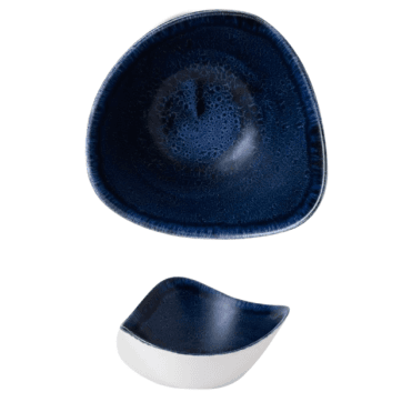 Stonecast Plume Triangle Bowl - 6" (15.3cm) / 9oz Ultramarine (Box Of 12)