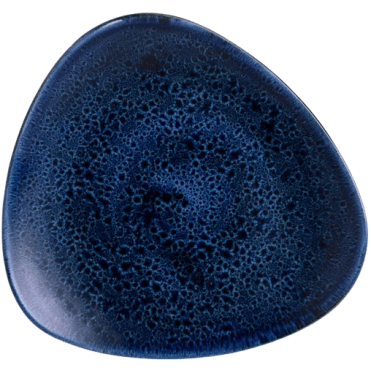 Stonecast Plume Triangle Plate - 9" (22.9cm) Ultramarine (Box Of 12)