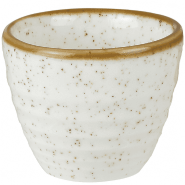 Stonecast Ripple Dip Pot 5.9x5cm - 2oz (5cl) Barley White (Box Of 12)