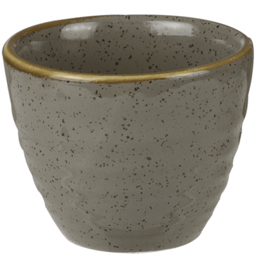 Stonecast Ripple Dip Pot 5.9x5cm - 2oz (5cl) Peppercorn Grey (Box Of 12)