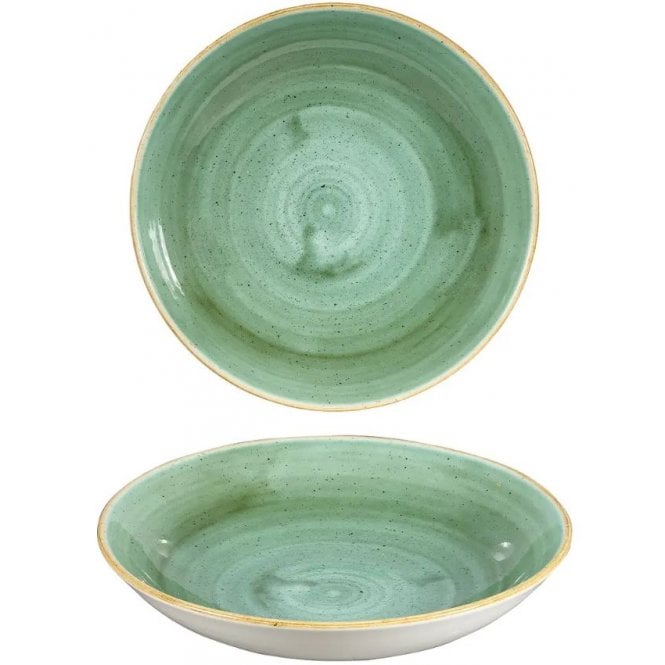 Churchill China Stonecast Samphire Green Evolve Coupe Bowl 24.77cm (Box Of 12)