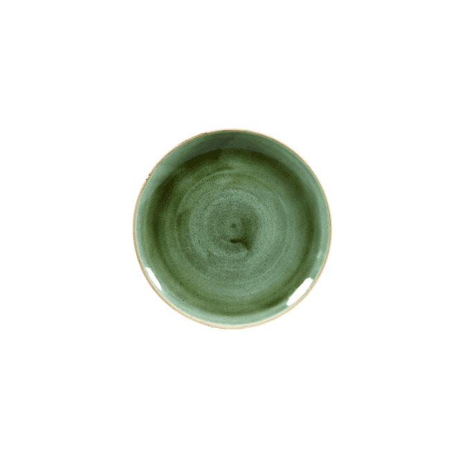Churchill China Stonecast Samphire Green Evolve Coupe Plate 22.02cm (Box Of 12)