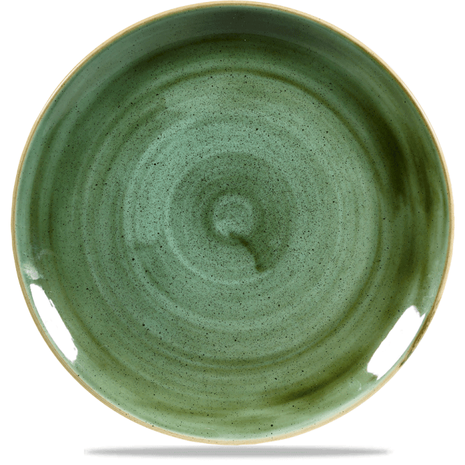 Churchill China Stonecast Samphire Green Evolve Coupe Plate 28.58cm (Box Of 12)