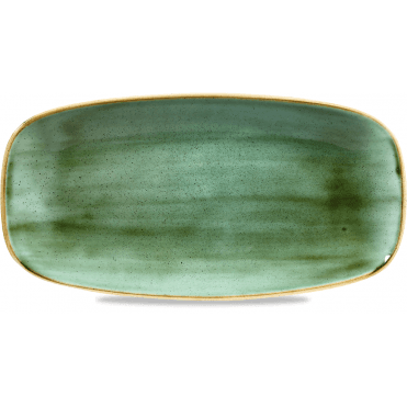 Stonecast Samphire Green Oblong Chefs Plate 29.85x15.24cm (Box Of 12)