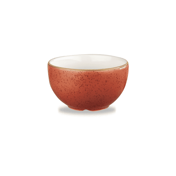 Churchill China Stonecast Sugar Bowl 8oz (22.7cl) Spiced Orange (Box Of 12)