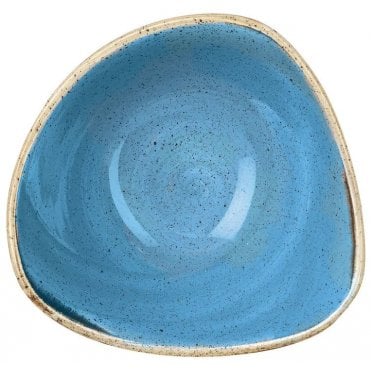 Stonecast Triangle Bowl 15.3cm (6") Cornflower (Box Of 12)