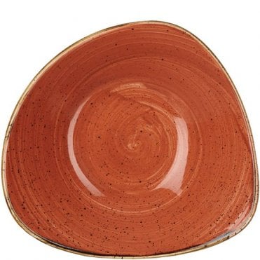 Stonecast Triangle Bowl 18.5cm (7.25") Spiced Orange (Box Of 12)