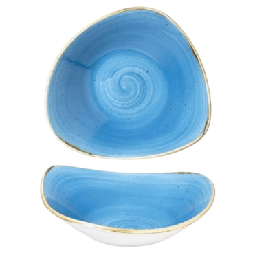 Stonecast Triangle Bowl 23.5cm (9.25") Cornflower (Box Of 12)