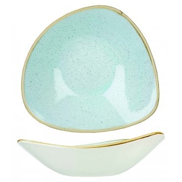 Stonecast Triangle Bowl 23.5cm (9.25") Duck Egg (Box Of 12)