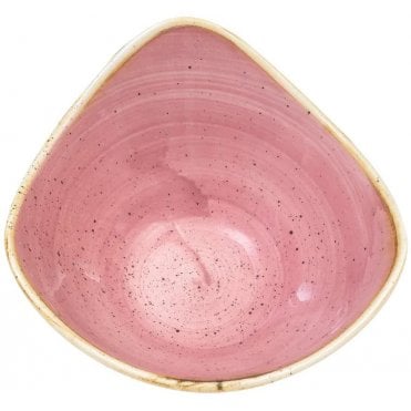 Stonecast Triangle Bowl - 6" (15.3cm) Petal Pink (Box Of 12)