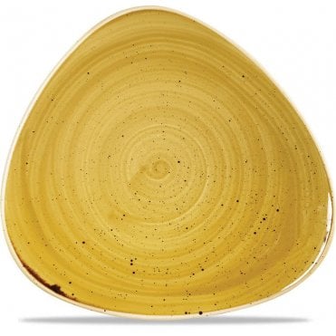 Stonecast Triangle Plate 19.2cm (7.75") Mustard (Box Of 12)