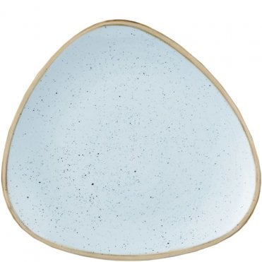 Stonecast Triangle Plate 22.9cm (9") Duck Egg (Box Of 12)