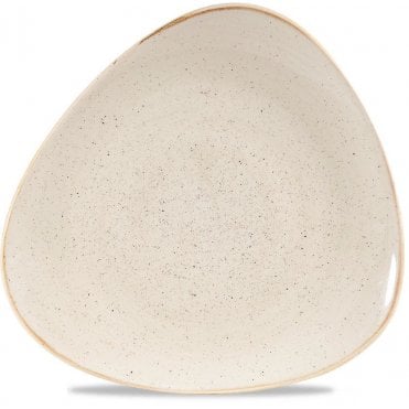 Stonecast Triangle Plate 26.5cm (10.38") Nutmeg Cream (Box Of 12)
