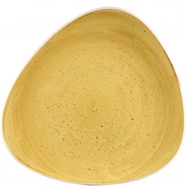 Stonecast Triangle Plate 26.5cm (10.5") Mustard Yellow (Box Of 12)