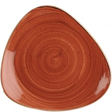 Stonecast Triangle Plate 26.5cm (10.5") Spiced Orange (Box Of 12)