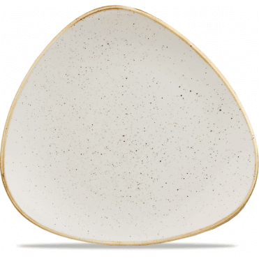 Stonecast Triangle Plate 26.5cm (10.5") White (Box Of 12)