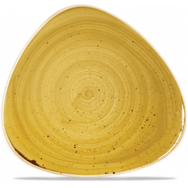Stonecast Triangle Plate 31.1cm (12.25") Mustard (Box Of 12)