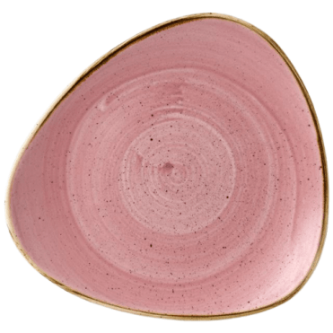 Stonecast Triangle Plate - 9" (22.9cm) Petal Pink (Box Of 12)