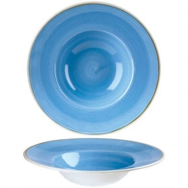 Stonecast Wide Rim Bowl - 9.5" (24cm) / 10oz Cornflower (Box Of 12)