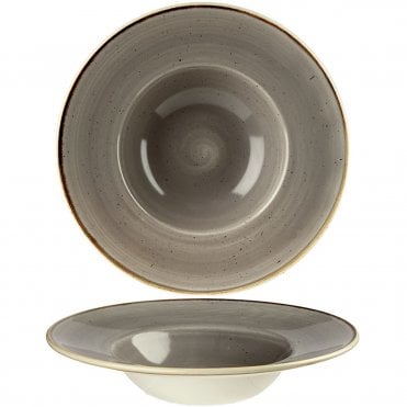 Stonecast Wide Rim Bowl - 9.5" (24cm) / 10oz Peppercorn (Box Of 12)