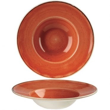 Stonecast Wide Rim Bowl - 9.5" (24cm) / 10oz Spiced Orange (Box Of 12)