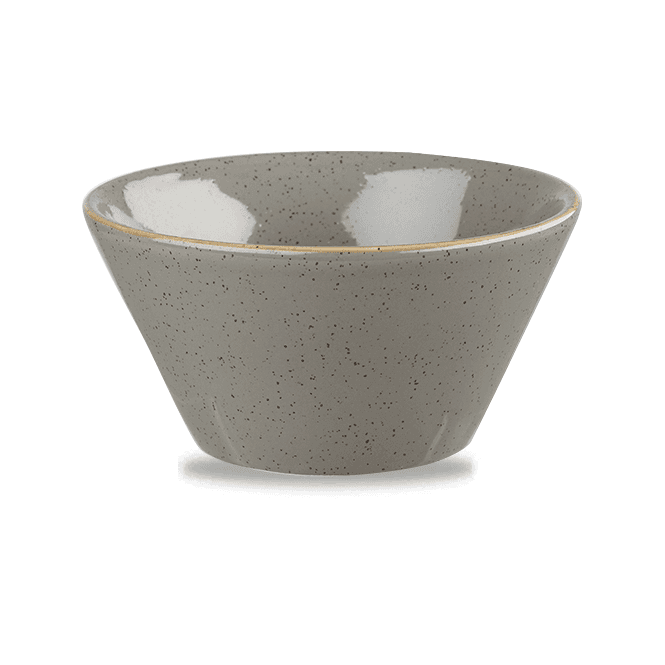 Churchill China Stonecast Zest Bowl 12.1 X 6.5cm 34cl 12oz Peppercorn Grey (Box Of 12)