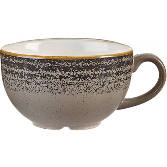 Churchill China Studio Print Charcoal Black Cappuccino Cup 8oz/ 27.7cl (Box Of 12)