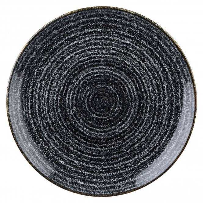 Churchill China Studio Print Charcoal Black Coupe Plate 6.5''/ 16.5cm (Box Of 12)