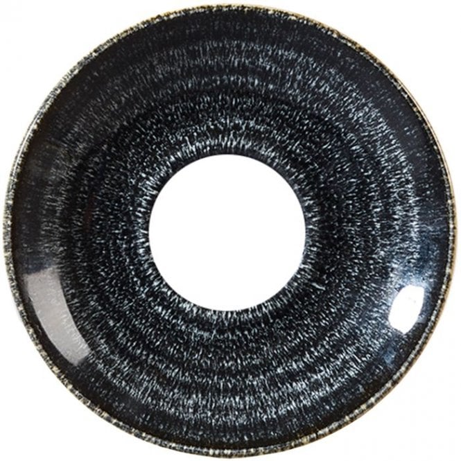 Churchill China Studio Print Charcoal Black Espresso Saucer 4.5''/ 11.8 Cm (Box Of 12)