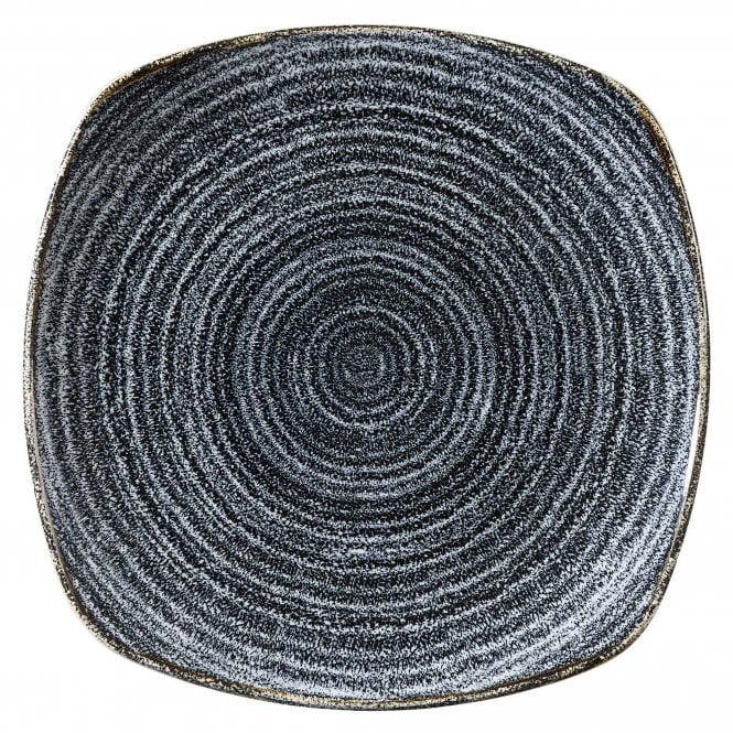 Churchill China Studio Print Charcoal Black Square Plate 8.5''/ 21.5cm (Box Of 12)