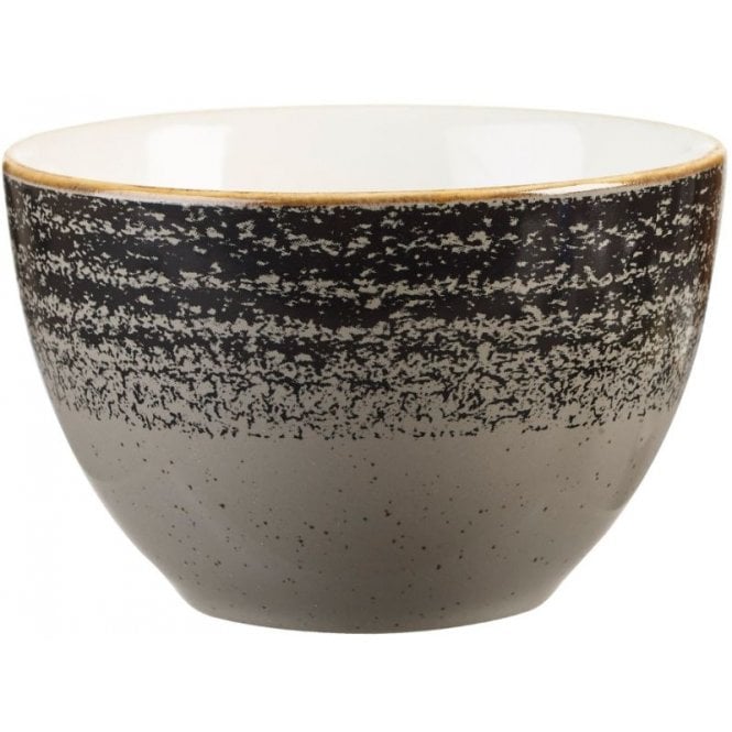 Churchill China Studio Print Charcoal Black Sugar Bowl 8oz/ 22.7 Cl (Box Of 12)