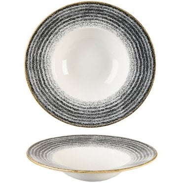 Studio Print Charcoal Black Wide Rim Bowl Large 11''/ 28 Cm (Box Of 12)