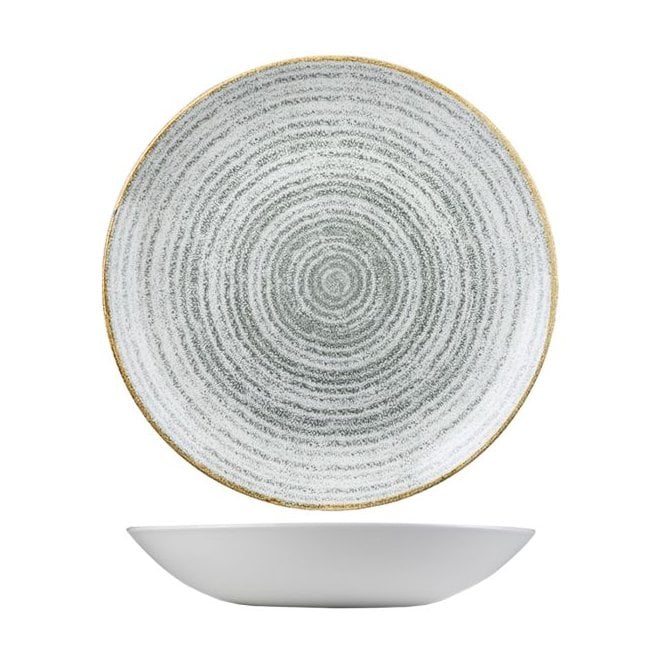 Churchill China Studio Print Stone Grey Coupe Bowl 7.25''/ 18.2 Cm (Box Of 12)