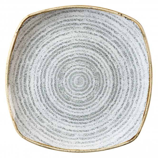 Churchill China Studio Print Stone Grey Square Plate 10''/ 25.2cm (Box Of 12)