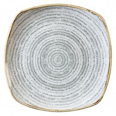 Studio Print Stone Grey Square Plate 8.5''/ 21.5cm (Box Of 12)
