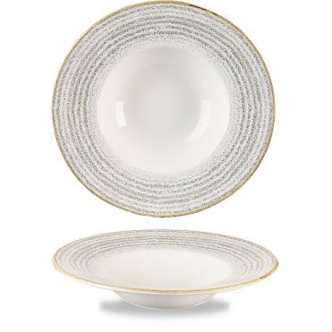 Studio Print Stone Grey Wide Rim Bowl Medium 9.5''/24 Cm (Box Of 12)