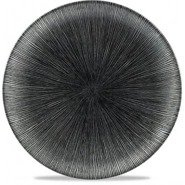 Studio Prints Agano Black Evolve Coupe Plate 10.25" (Box Of 12)
