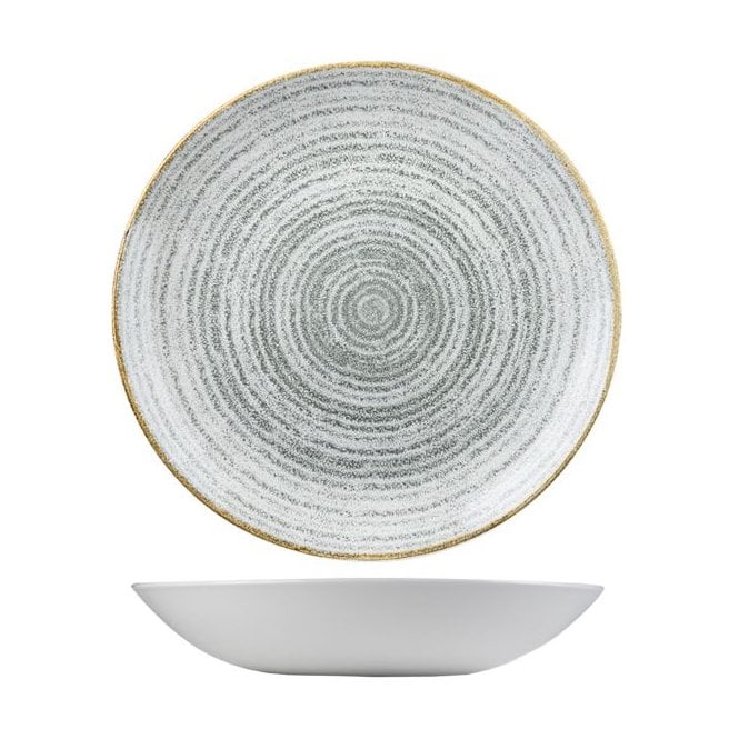 Churchill China Studio Printstone Grey Coupe Bowl 9.75''/ 24.8 Cm (Box Of 12)