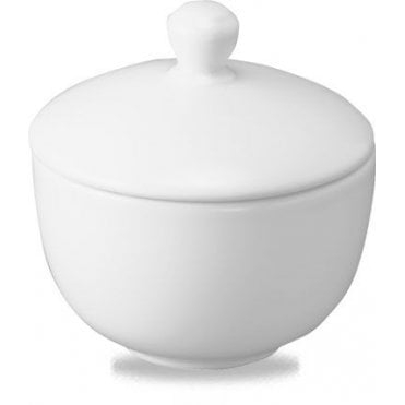 Sugar Bowl 3.5" / 9cm White Churchill 25.6cl - 9oz (Box Of 12)