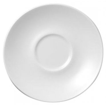 White 14.1cm (5.5") Georgian Saucer (Box Of 12)
