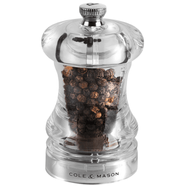 Capstan Pepper Mill Acrylic 8.5cm / 3.5" (Box of 6)