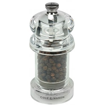 Pepper Mill Clear Perspex 3.7"/95mm (Box of 6)