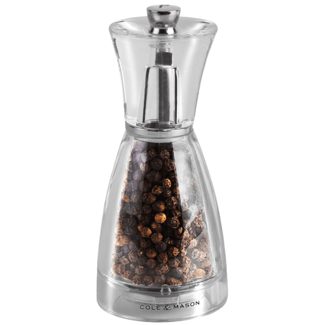 Cole & Mason Pina Pepper Mill Clear Acrylic 12.5cm / 5