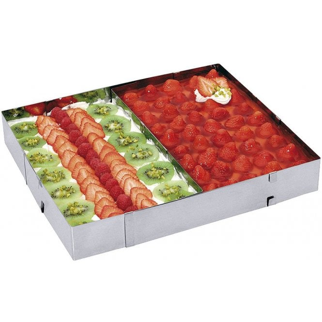 Contacto Adjustable Cake Frame For Mousse 275-525 X 185-340 X50mm