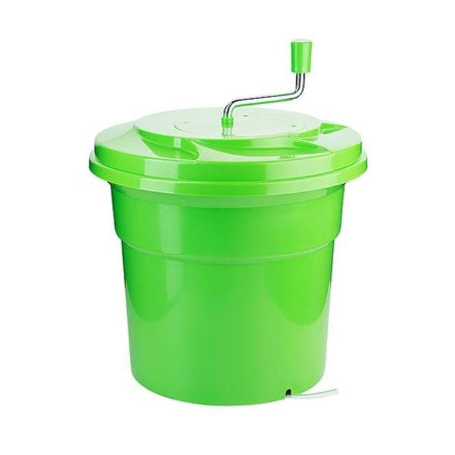 Contacto Salad Spinner 20L Green With Drain Tube - 45(H) X 43mm(Dia)