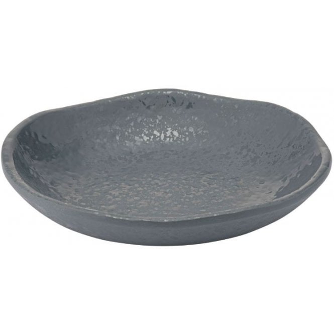 Dalebrook Agate Grey Mineral Crackle Glaze Melamine Plate 205x43mm (Box Of 12)