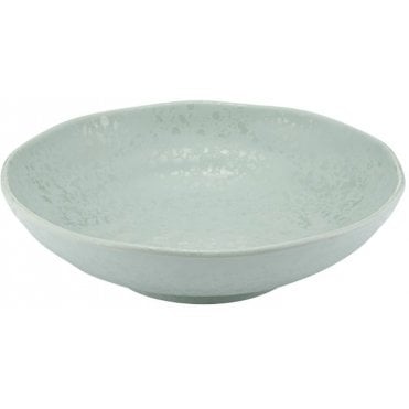 Aqua Mineral Crackle Glaze Melamine Bowl 240x50mm (Box Of 12)