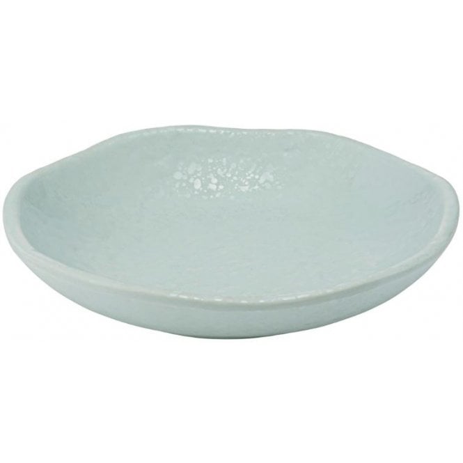 Dalebrook Aqua Mineral Crackle Glaze Melamine Plate 205x43mm (Box Of 12)
